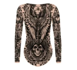 Maglia effetto tatuaggio per donna