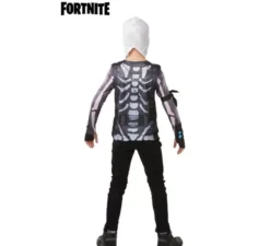 Maglietta Costume con cappuccio Skull Trooper Fortniteper bambino e ragazzo