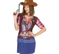 Maglietta Costume da cowgirl per donna