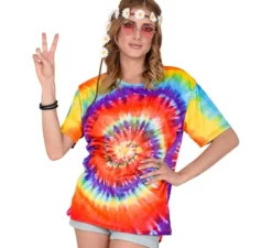 Maglietta Hippie Tie-Dye per adulti