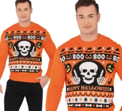 Maglione da uomo Halloween Boo