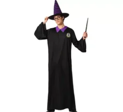 Mago costume adulto vestita di nero