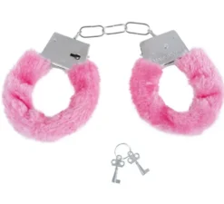 Manette con velluto rosa