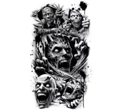 Manica con tatuaggio zombie