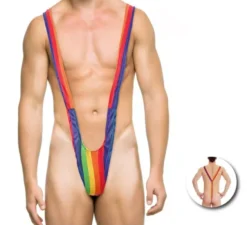 Mankini arcobaleno adulto