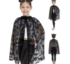 Mantella in pizzo a farfalla per bambini