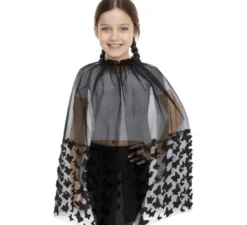 Mantella in tulle con farfalla 3D per bambini