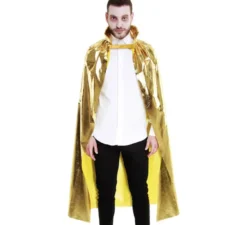 Mantello in Metallo 140 cm Oro Adulto