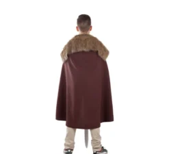 Mantello Marrone del Guardiano Medievale con i capelli dei bambini