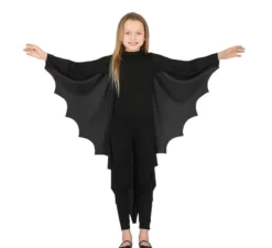 Mantello nero pipistrello per bambini