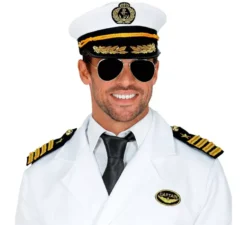 Marine Captain Kit: berretto, occhiali e passanti