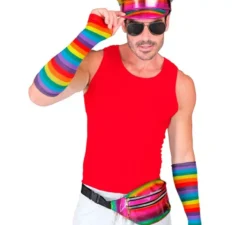 Marsupio olografico metallizzato arcobaleno