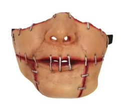 Maschera a mezza bocca cucita in lattice