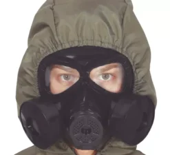 Maschera antigas in PVC nero