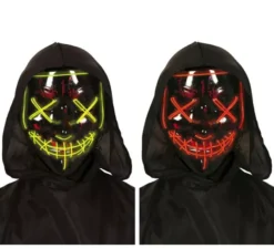 Maschera Assassino con la luce in 2 modelli assortimenti