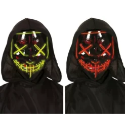 Maschera Assassino con la luce in 2 modelli assortimenti