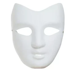 Maschera bianca per colorare