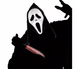 Maschera con cappuccio da fantasma assassino