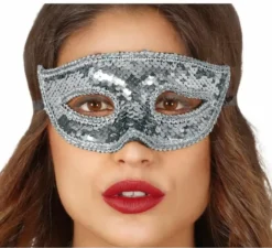 Maschera con paillettes in vari colori