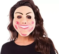Maschera da assassino in plastica per adulti