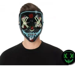 Maschera da Assassino luminescente in plastica
