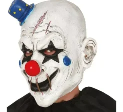 Maschera da Clown con cappuccio in lattice