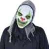 Maschera da clown malvagio verde con luce
