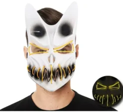 Maschera da coniglio con tubo luminoso