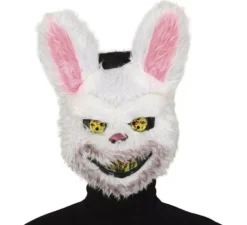 Maschera da coniglio horror con fermaglio per capelli