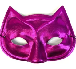 Maschera da gatto metallizzata in vari colori