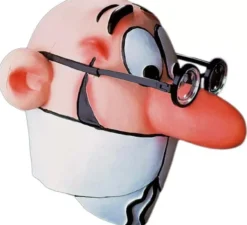 Maschera da Mortadelo con occhiali