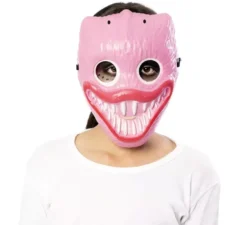 Maschera da mostro abbraccio rosa dei videogiochi