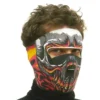 Maschera da mostro di fuoco in tessuto per Halloween