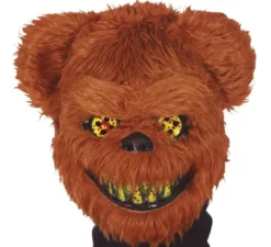 Maschera da orso horror con fermaglio per capelli