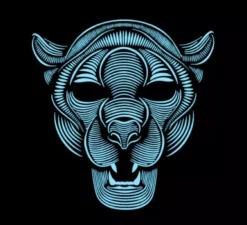 Maschera da pantera illuminazione led