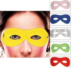 Maschera da Pierrot brillante in vari colori