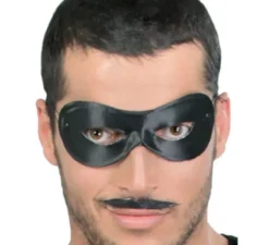 Maschera da Pierrot o Zorro nera