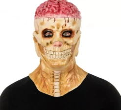 Maschera da scheletro adulto con cervello