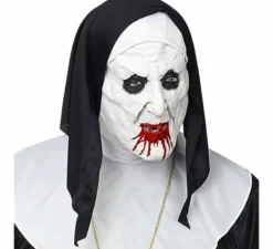 Maschera da suora maledetta con copricapo