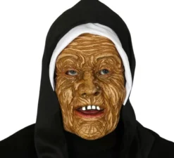 Maschera da Suora zombie con cappuccio