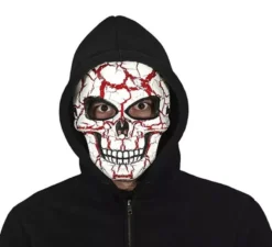 Maschera da teschio insanguinato in PVC