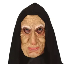 Maschera da vecchia con cappuccio