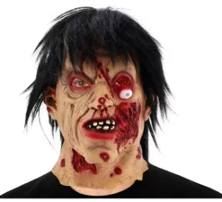 Maschera da zombi con occhio finto