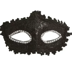 Maschera decorata nera