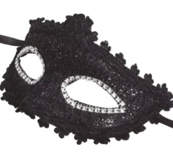Maschera decorata nera