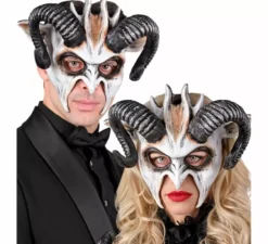 Maschera del Diavolo Bianco Commedia dell'Arte