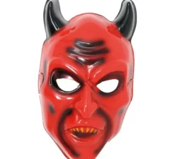 Maschera del diavolo diabolico con le corna