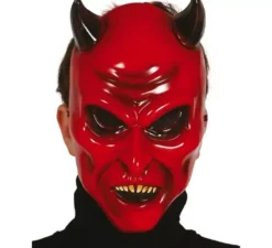 Maschera del diavolo diabolico con le corna