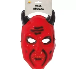 Maschera del diavolo diabolico con le corna