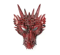 Maschera del Drago Rosso Cornuto
